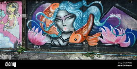 Charoen Krung 32 Street Art Bangkok Thailand Stock Photo Alamy