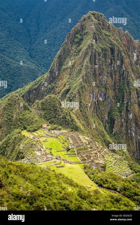 Machu Picchu Inca Ruins Near Aguas Calientes Aka Machu Picchu Pueblo