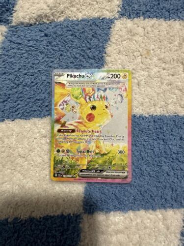 Pokémon Surging Sparks Pikachu Ex 283191 Alt Rare Full Art Holo Chase