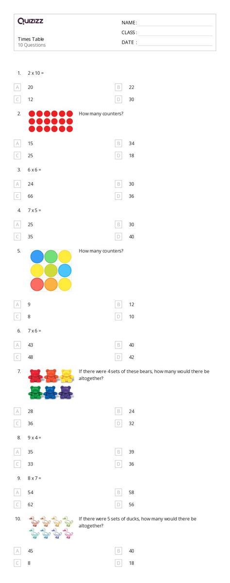 Ponad Tabele Wynik W Arkuszy Roboczych Dla Klasa W Quizizz