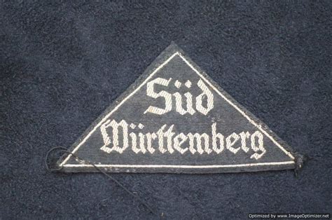 Smgl Hitler Youth Bdm Sleeve Triangle S D W Rttemberg War Relics