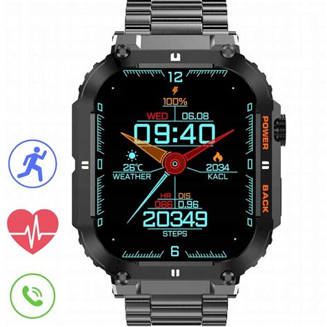 GRAVITY GT6 2 czarna bransoletka smartwatch męski Sklep Opinie Cena