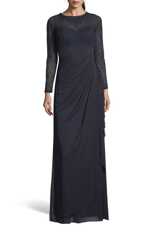 Xscape Lace Bodice Ruched Evening Dress Regular And Plus Size Nordstrom