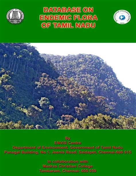 Pdf Endemic Plants Of Tamil Nadu Plants Of Tamil