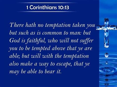 0514 1 Corinthians 1013 No Temptation Has Overtaken You Except