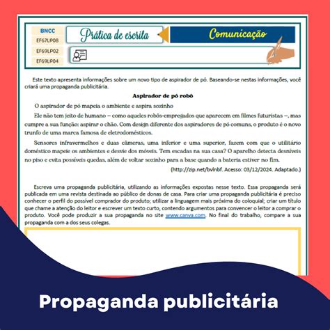 Como Fazer Uma Propaganda Escrita - Propaganda publicitária – 6-9 – Prática de escrita – Lição Prática