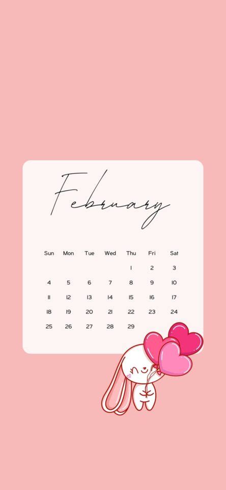 February Calendar Wallpaper Cute Backgrounds 2024 Anjahome