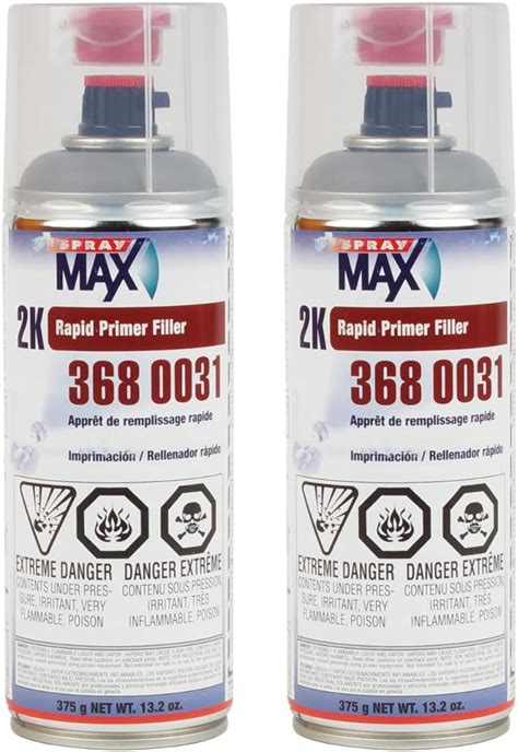 Spraymax 3680033 2k Epoxy Rust Cure Primer Gray Aerosol