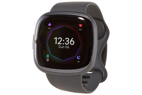 Fitbit Sense Shadow Grey Graphite Aluminium Test Reviews