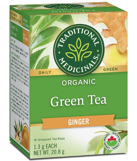 Organic Green Tea Ginger - Traditional Medicinals