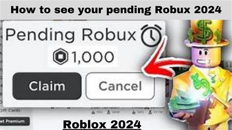 How To See Your Pending Robux 2024 YouTube