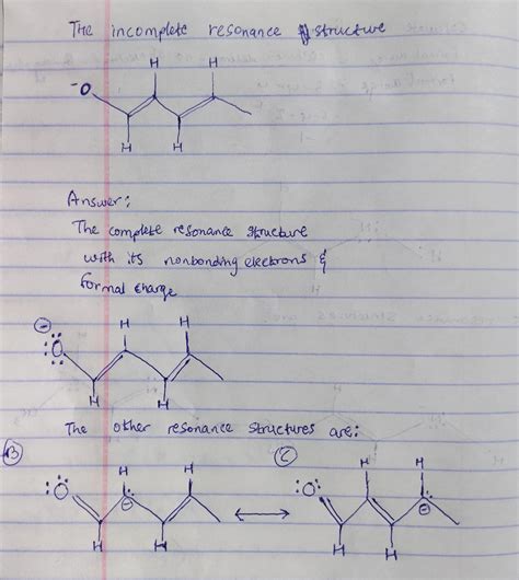 Three Resonance Structures Of The Given Anion Are Possible One Is