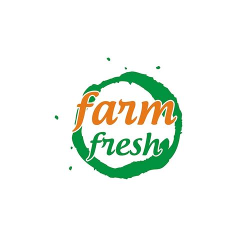 Premium Vector A Logo For Farm Fresh Is Shown On A White Background