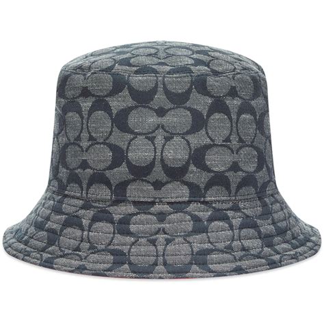 Coach Signature Bucket Hat Chambray Signature And Orange End Kr