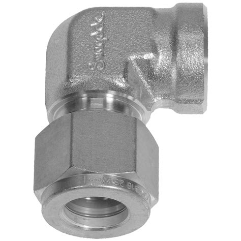 Ideal Vacuum Swagelok Tube Fitting 90 NPT Elbow 3 8 In Female NPT