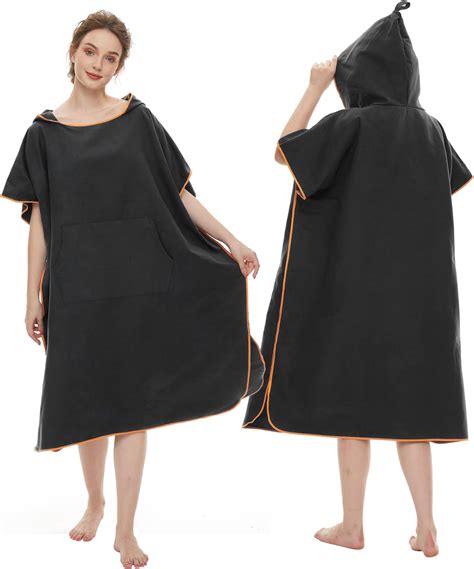 Joraki Poncho De Bain Adulte Surf Poncho Serviette De Bain Plage