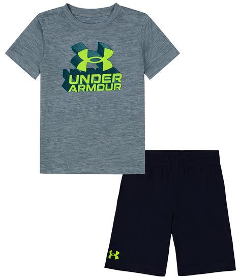 Under Armour Baby Boys 12 24 Months Short Sleeve Block Logo T Shirt