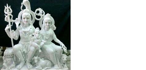 Traditional Hindu White Marble Gauri Shankar For Temple At Rs 35000 In