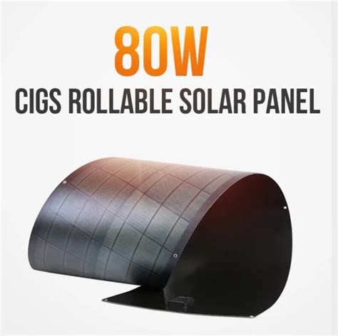 80W Cigs Flexible Solar Panel Rollable Easy Joint Your Yacht Boat Or