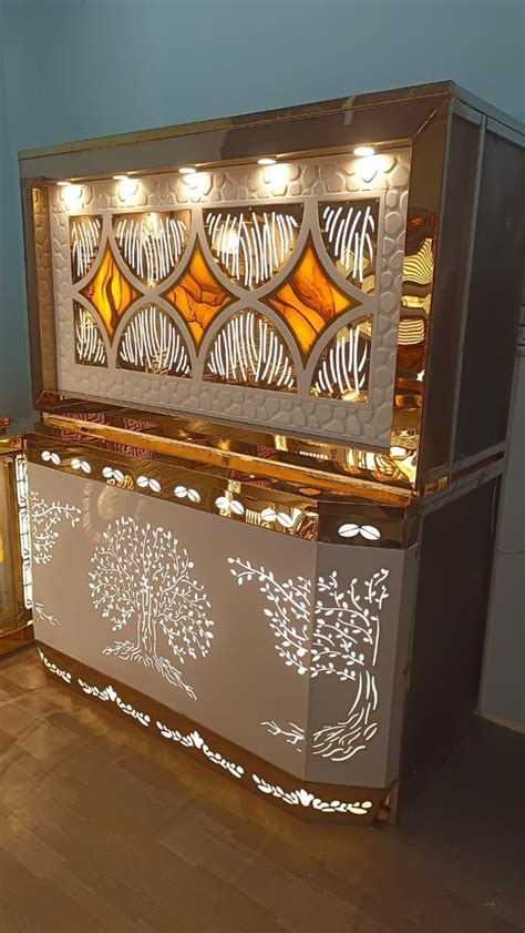 Stainless Steel Golden Buffet Counter For Wedding At In New Delhi