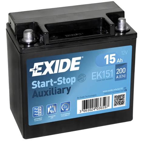 Exide EK151 Bateria De Arranque Exide 15Ah 12V