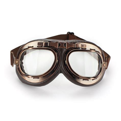 Motorcycle Goggles Atv Pilot Aviator Helmet Vintage Retro Bike Eyewear Racing Ebay