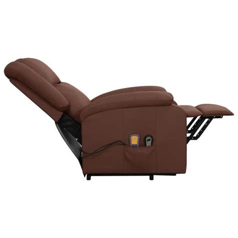 WXS Fauteuil Inclinable De Massage Marron Similicuir DX0821