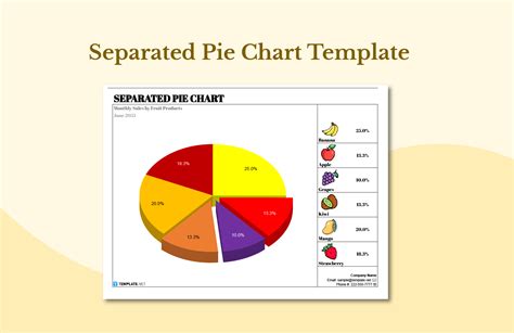 separated pie chart  excel google sheets  templatenet