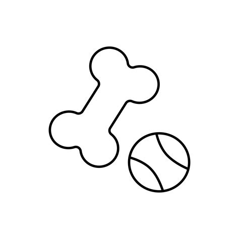 Dog toys clipart. Dog plastic balls toys, bone toy. Pet shop ...