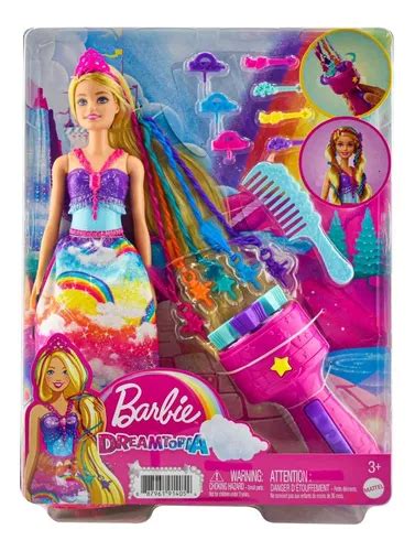 Barbie Dreamtopia Princesa Trenzas 29cm Mattel Envío gratis