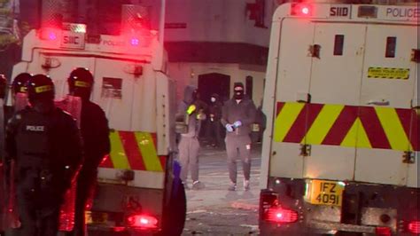 Ni Riots Fourteen Police Hurt In Another Night Of Violence Bbc News