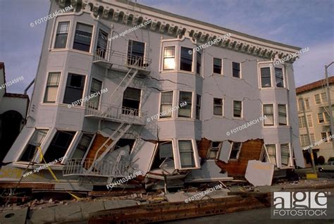 earthquake, collapsed, sf, 1989, building, nature, Stock Photo, Picture ...