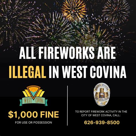 West Covina Police On Twitter Reminder All Fireworks Are Illegal And