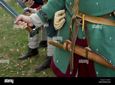 Reenactment Of The 1066 Battle Of Hasting On The 950th Anniversary Of