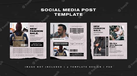 Premium Psd Urban Fashion Social Media Post Template