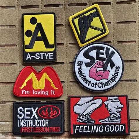 A Style Sexy Patches For Clothing Free Sex Education Embroidered Hook Loop Badge Appliques Sex