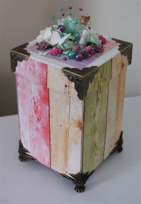 Pin By Regina Simoneit On Holzboxen Mixed Media Decorative Boxes