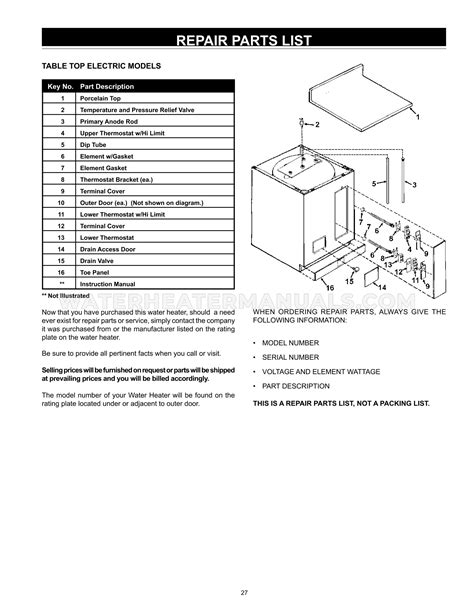 Reliance 6 50 DORT 606 Water Heater Installation And User Manual