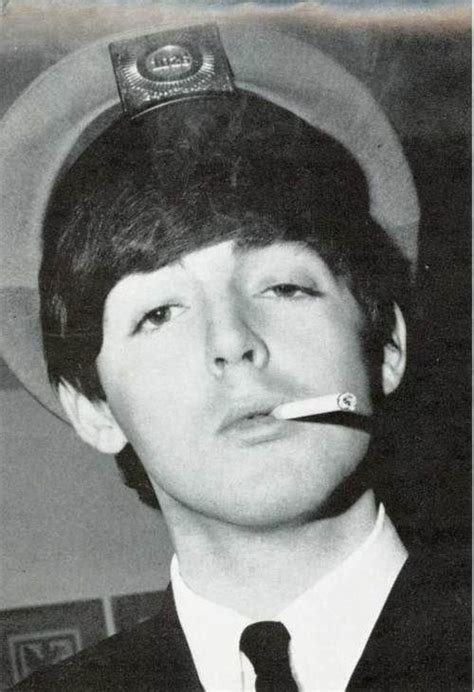 Smoking Paul Mccartney Young The Beatles Paul Mccartney