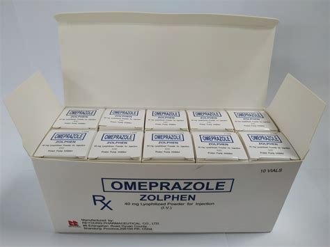 Omeprazole Sodium For Injeciton Pharmaceutical 40mg With GMP