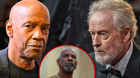 Denzel Washington Walks Back Same Sex Kiss Claim After Ridley Scott S Denial