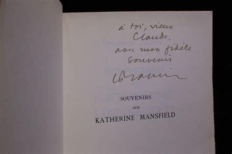 Souvenirs Sur Katherine Mansfield By Carco Francis Couverture Souple