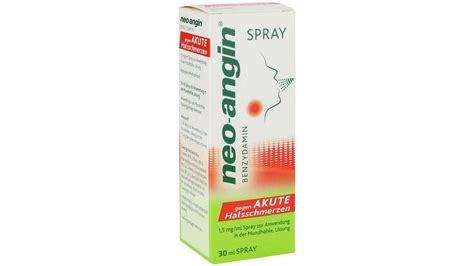 Neo Angin Benzydamin Gg Akute Halsschmerzen Spray Ml Spray