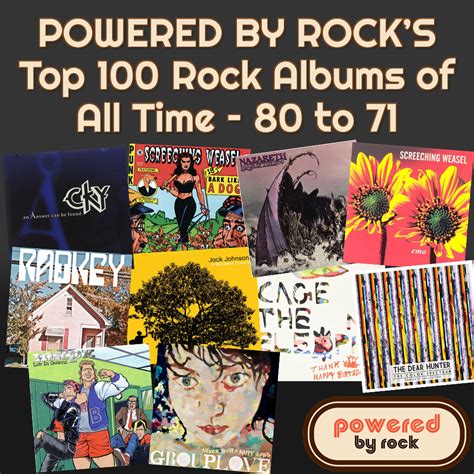 Top Rock Albums of All Time - 80-71 – Powered By Rock