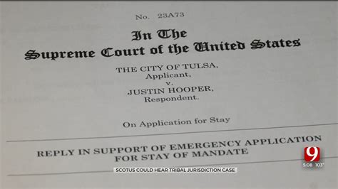 Us Supreme Court May Take Up Case On Tribal Jurisdiction Tulsa V Hooper