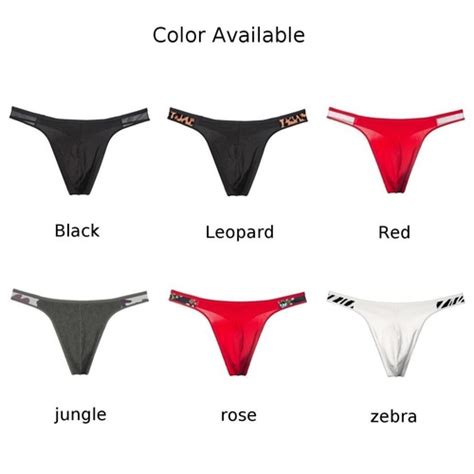 Mens Underwear Thongs Pouch Low Rise G String Briefs Bikini T Back