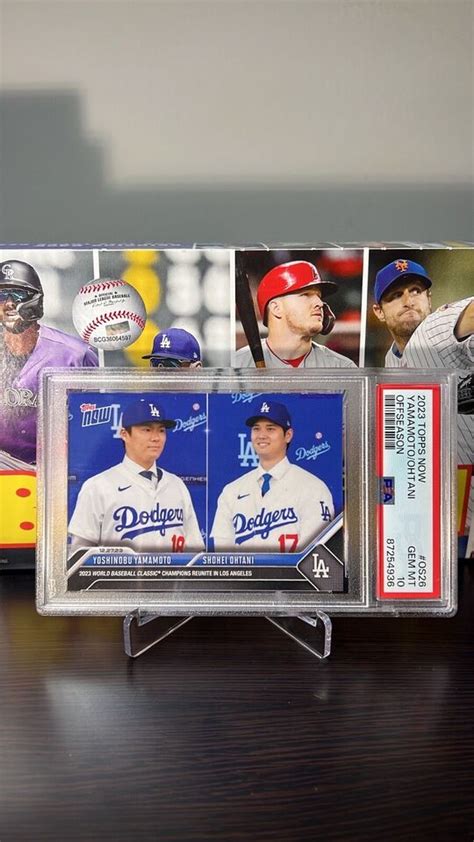 PSA 10 2023 Topps Now Yoshinobu Yamamoto Shohei Ohtani Dodgers EBay