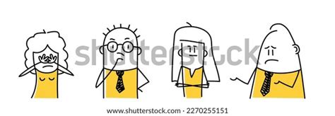 Stick Figure Set Different Emotions People Stock Vector (Royalty Free) 2270255151 | Shutterstock