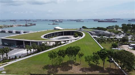 Marina Barrage Aerial Overview Youtube