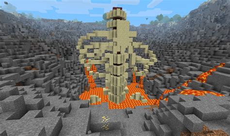 Angry Lava Vomiting Skeleton In A Hell Hole Minecraft Project